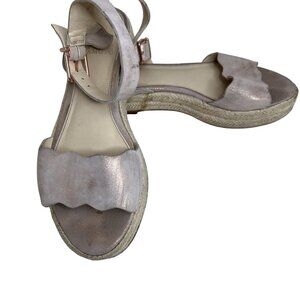 Vince Camuto Womens Rose Gold Espadrille Sandals Size 9.5